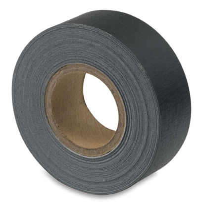 Opaque Black Tape - Angled view of upright roll
