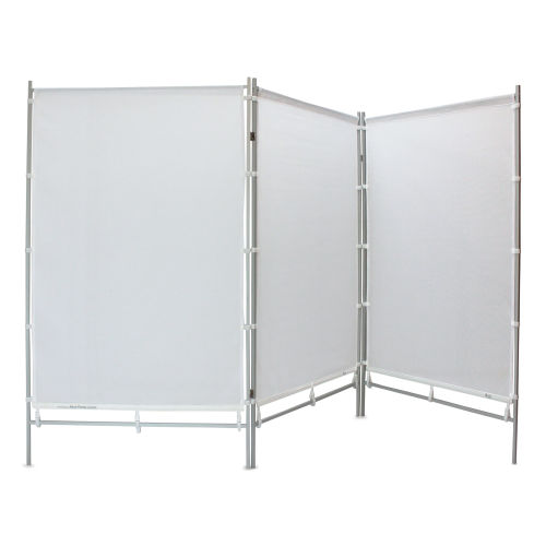 Flourish MeshPanels Steel Three-Panel Display Wall - with Wheels, 4 ft, 3  Panel