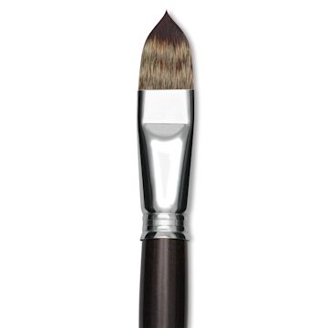 Open in modal - Escoda Vintage Synthetic Brush - Filbert, Long  Handle, Size 20