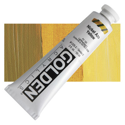 Golden Heavy Body Artist Acrylics - Nickel Azo Yellow, 2 oz Tube 
