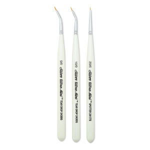 Silver Brush Ultra-Mini Brush Set - Tight Spot Brushes, Set of 3