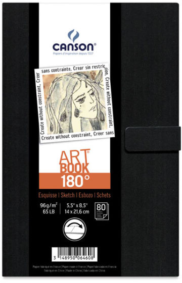 Canson 180 Degree Sketch ArtBook - Front view of ArtBook showing label