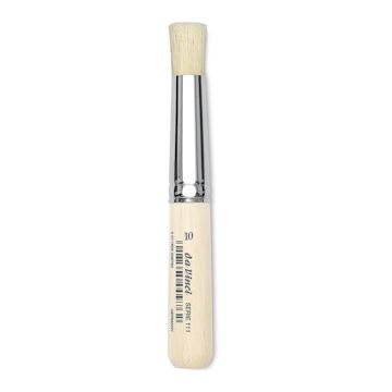 Open in modal - Da Vinci Artist Bristle Brush - Stencil Brush, Extra Short Handle, Size 10