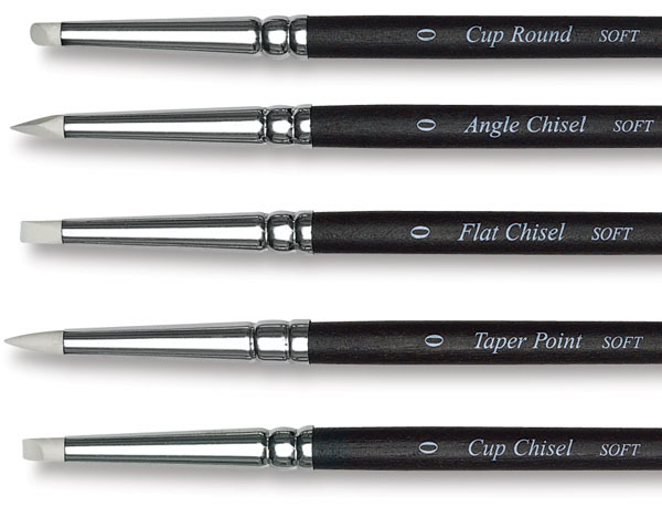 CN_ DR7 5Pcs Art Brush Blending Shaper Clay Tools Drawing Artist Silicone Pen