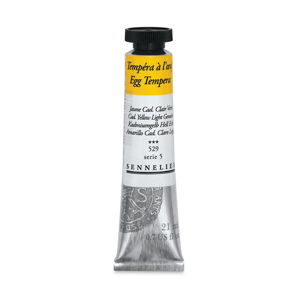 Sennelier Artists Egg Tempera - Cadmium Yellow Light Genuine, 21 ml tube