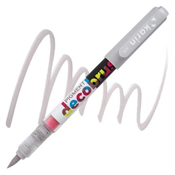 Open in modal - Karin Pigment Decobrush Marker - Warm Grey 1 marker and swatch