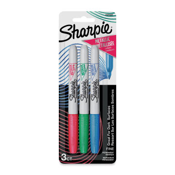Sharpie Metallic Fine Point Marker - Set of 3 (Ruby, Emerald, and Sapphire)