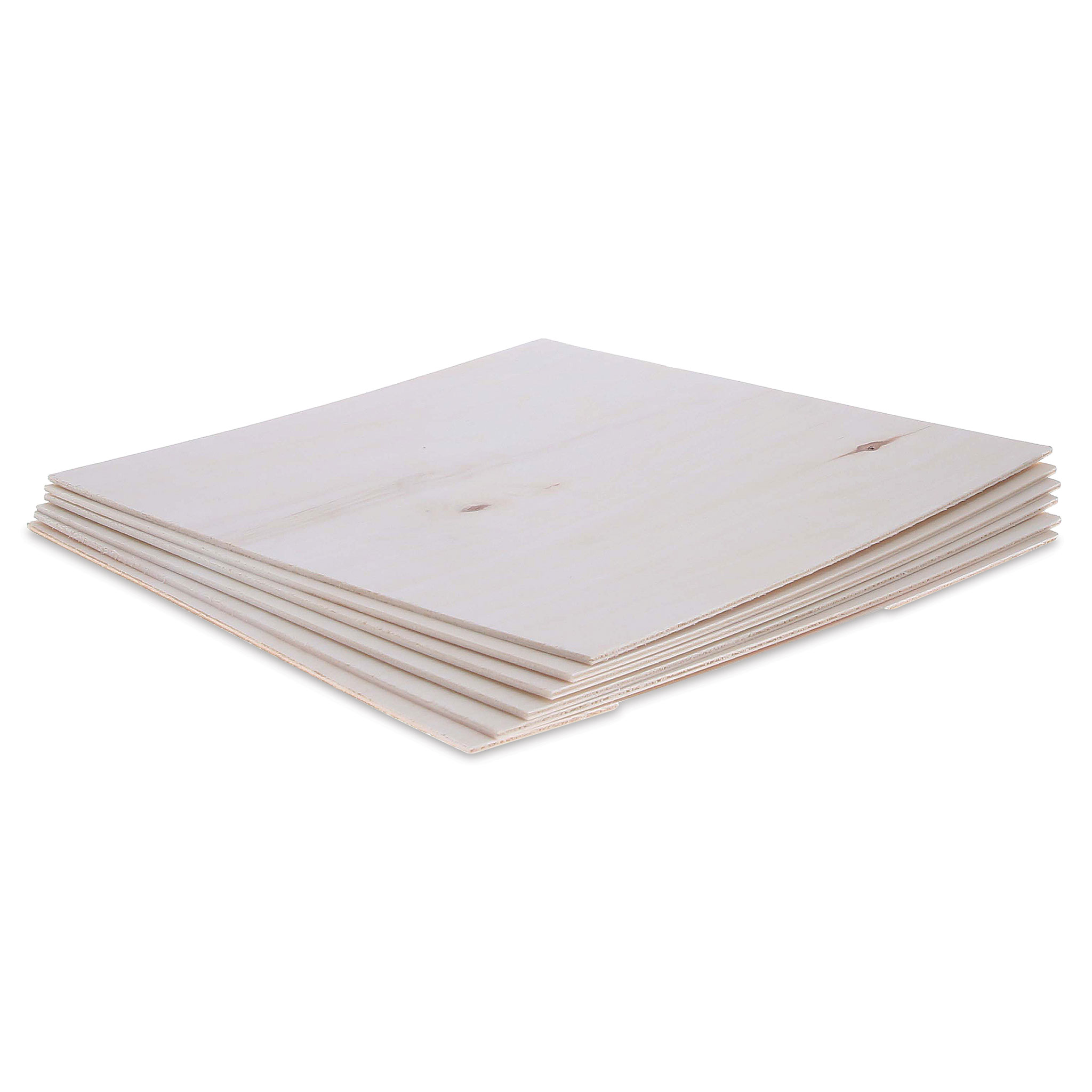 Midwest Products Aspen Birch Plywood 1/10" x 12" x 12", Pkg of 6