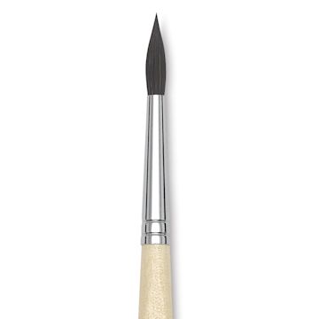 Open in modal - Da Vinci Da Vinci Petit Gris Pur Blue Squirrel Brush - Round, Short Handle, Size 6