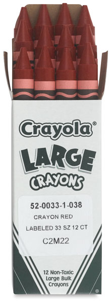  Crayola Bulk Crayons Large Size, White - Pack of 12