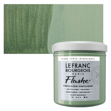 Lefranc & Bourgeois | Flashe Vinyl Paint 125ml Jar Iridescent Green Earth