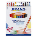 Prang Fine Line Marker Set - Assorted Colors, Set of 12