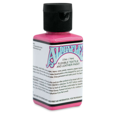 Alpha6 AlphaFlex Textile and Leather Paint - Hot Pink, 74 ml, Bottle