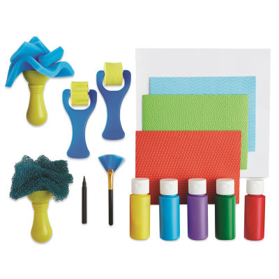 Faber-Castell Young Artist Texture Painting Set - Brushes, Paint and paper from Set 
