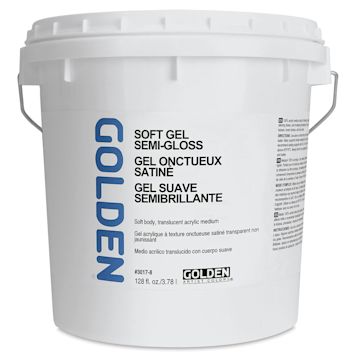 Open in modal - Golden Soft Acrylic Gel Medium - Semi-Gloss, 128 oz tub