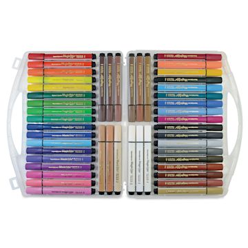 Open in modal - Magic Stix Triangular Markers - Set of 48, case open