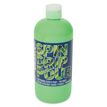Open in modal - FolkArt Drizzle Acrylic Pouring Paint - Neon Limeade, 17.6 oz