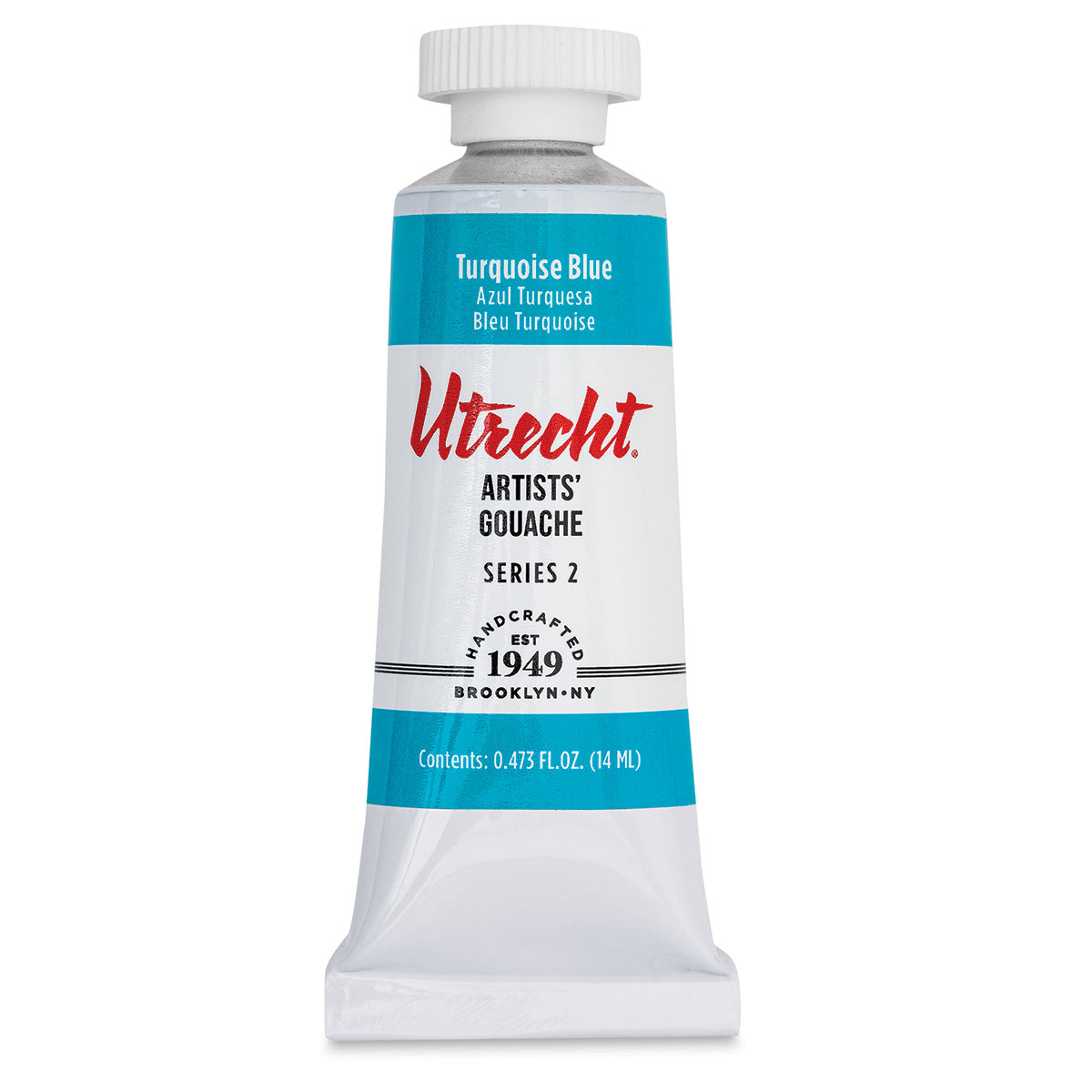 Utrecht Artists' Gouache - Permanent White, 14 ml tube