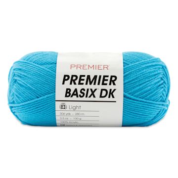 Open in modal - Premier Yarn Basix DK Yarn - Bright Aqua, 306 yards