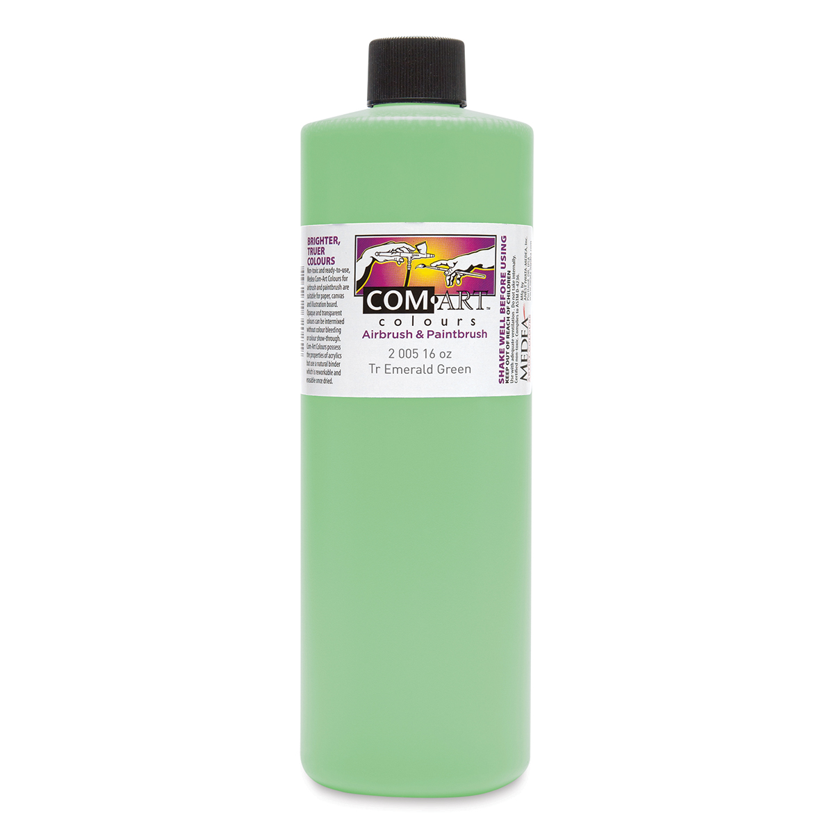 Iwata Com-Art Airbrush Color - 16 oz, Transparent Emerald Green