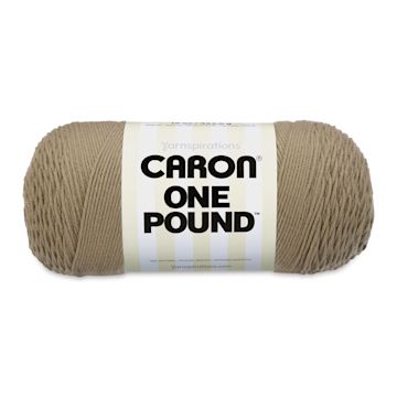 Open in modal - Caron One Pound Acrylic Yarn - 1 lb, 4-Ply, Taupe