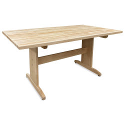 Hann Art Table - 72'' L x 42'' W x 36'' H, Squared Corner, 1.75" Maple Top