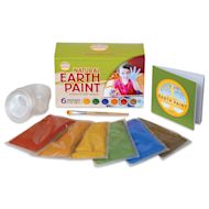 Natural Earth Paint Tempera Paint Powders - Complete Set of 6, Assorted Colors, 3 oz