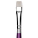 Silver Brush Silver Silk 88 Synthetic Brush - Short Handle, Chisel Blender, Size 8