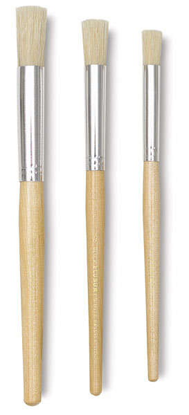 Artist Stencil Brush Size 4 White 1501-04000 - Gordon Brush