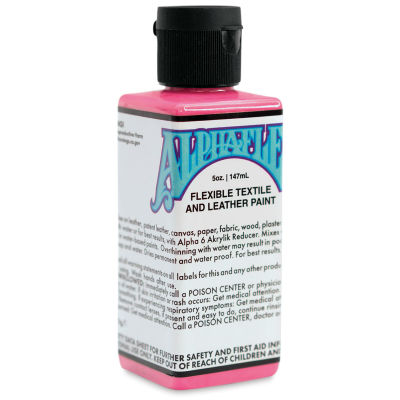 Alpha6 AlphaFlex Textile and Leather Paint - Hot Pink, 147 ml, Bottle