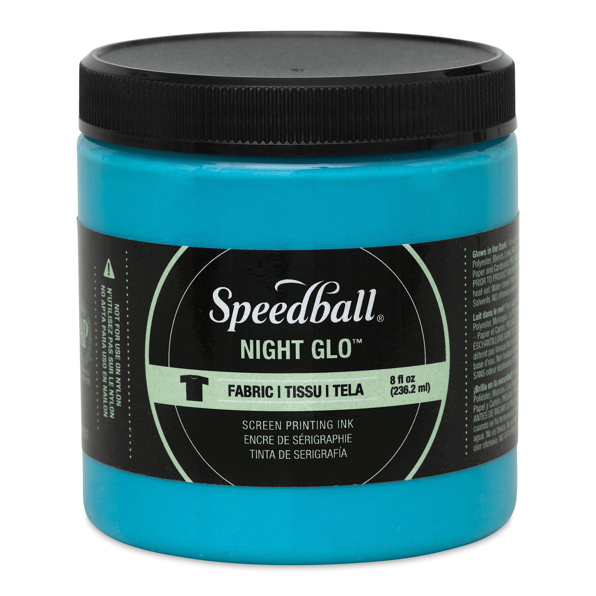 Speedball Fabric Screen Printing Ink Night Glo Blue 8 oz.