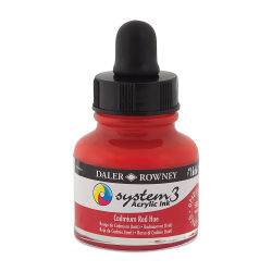 Daler-Rowney System 3 Acrylic Ink - Cadmium Red Hue, 1 oz