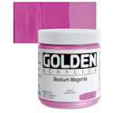 Golden Heavy Body Artist Acrylics - Medium Magenta, 8 oz Jar