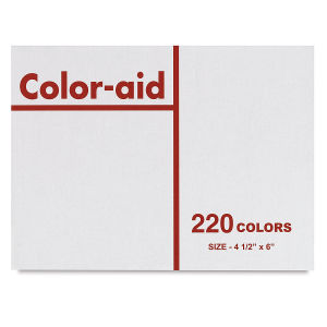 Color-aid Papers - Packet of 220 Assorted Colors, 4-1/2" x 6". Front of packet.