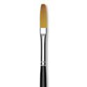 Trekell Synthetic Gold Taklon Brush - Long Flat, Long Handle, Size 8