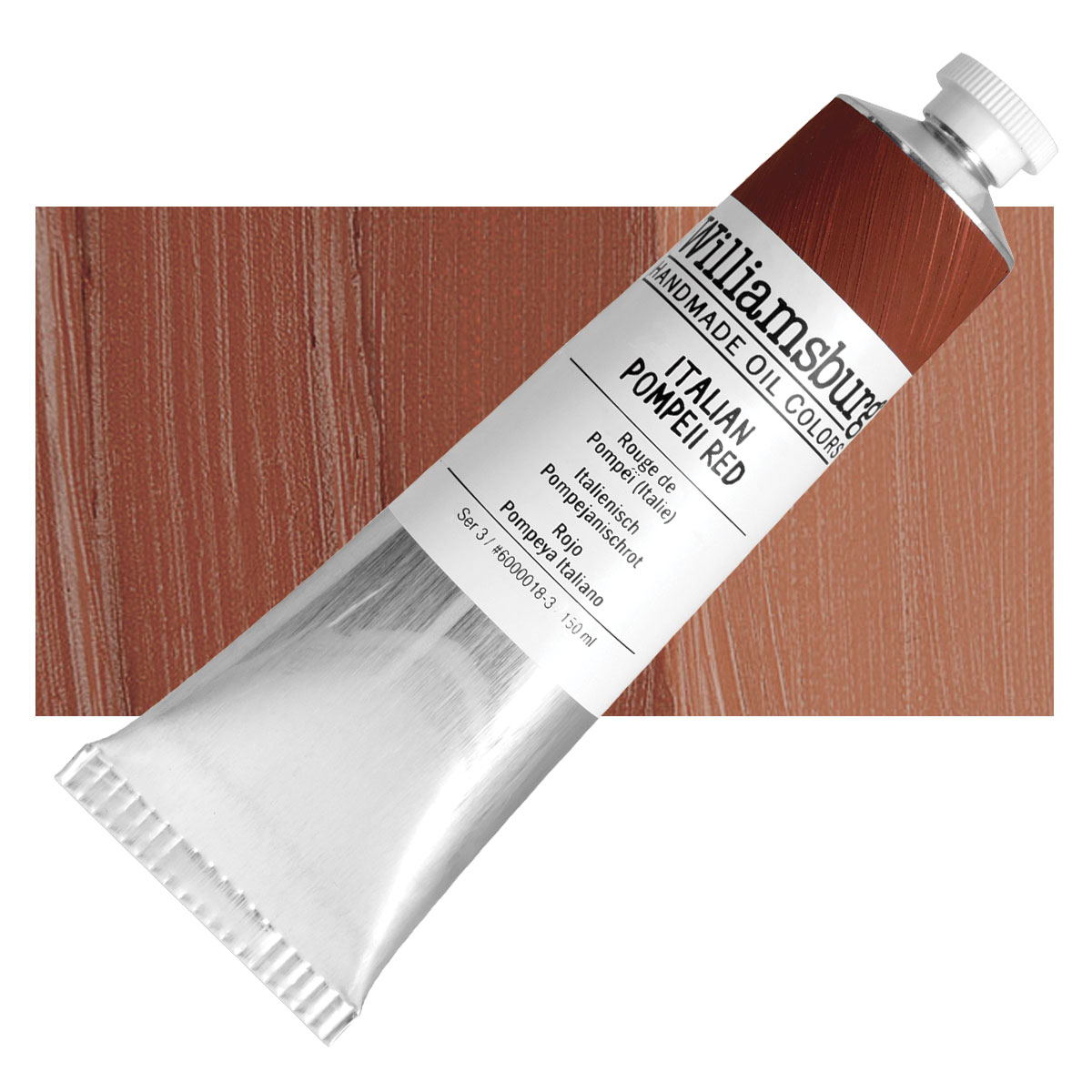 Williamsburg Handmade Oil Paint - Italian Pompeii Red, 150 ml tube