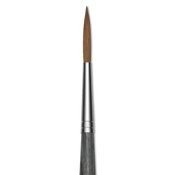 Open in modal - Da Vinci Colineo Synthetic Kolinsky Sable Brush - Rigger, Size 12, Long Handle, close-up