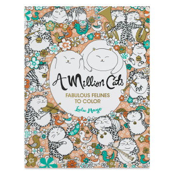 A Million Creatures Coloring Books Series - Cats, front of coloring book