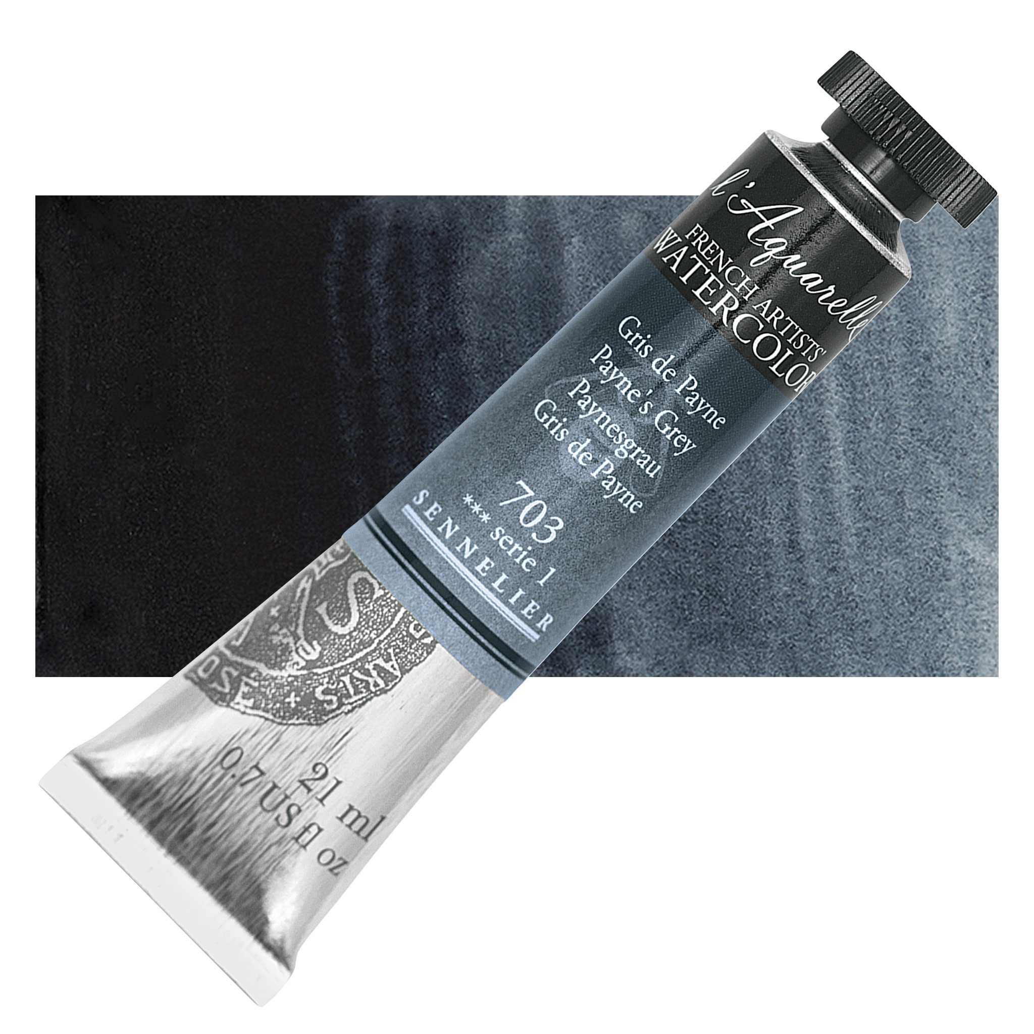 Sennelier French Artists' Watercolor - Payne's Grey, 21 ml Tube