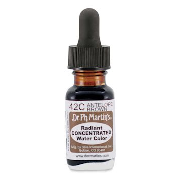 Open in modal - Dr. Ph. Martin's Radiant Concentrated Individual Watercolor - 1/2 oz, Antelope Brown