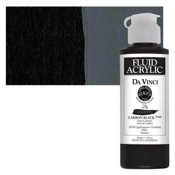 Lamp Black (Carbon Black) (60mL HB Acrylic) - Da Vinci Paint Co.