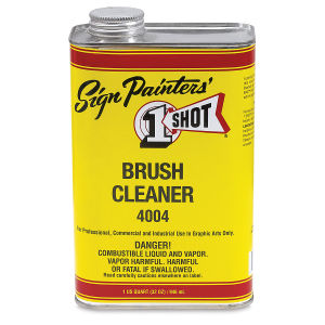1-Shot Brush Cleaner - Front of One Quart Can shown