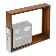 Ampersand Floaterframe - Thin, Walnut, 8" x 10", 1-1/2"