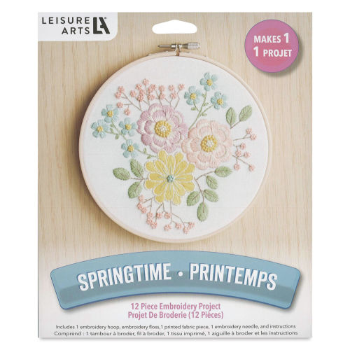 Leisure Arts Embroidery Kit - Springtime, 6