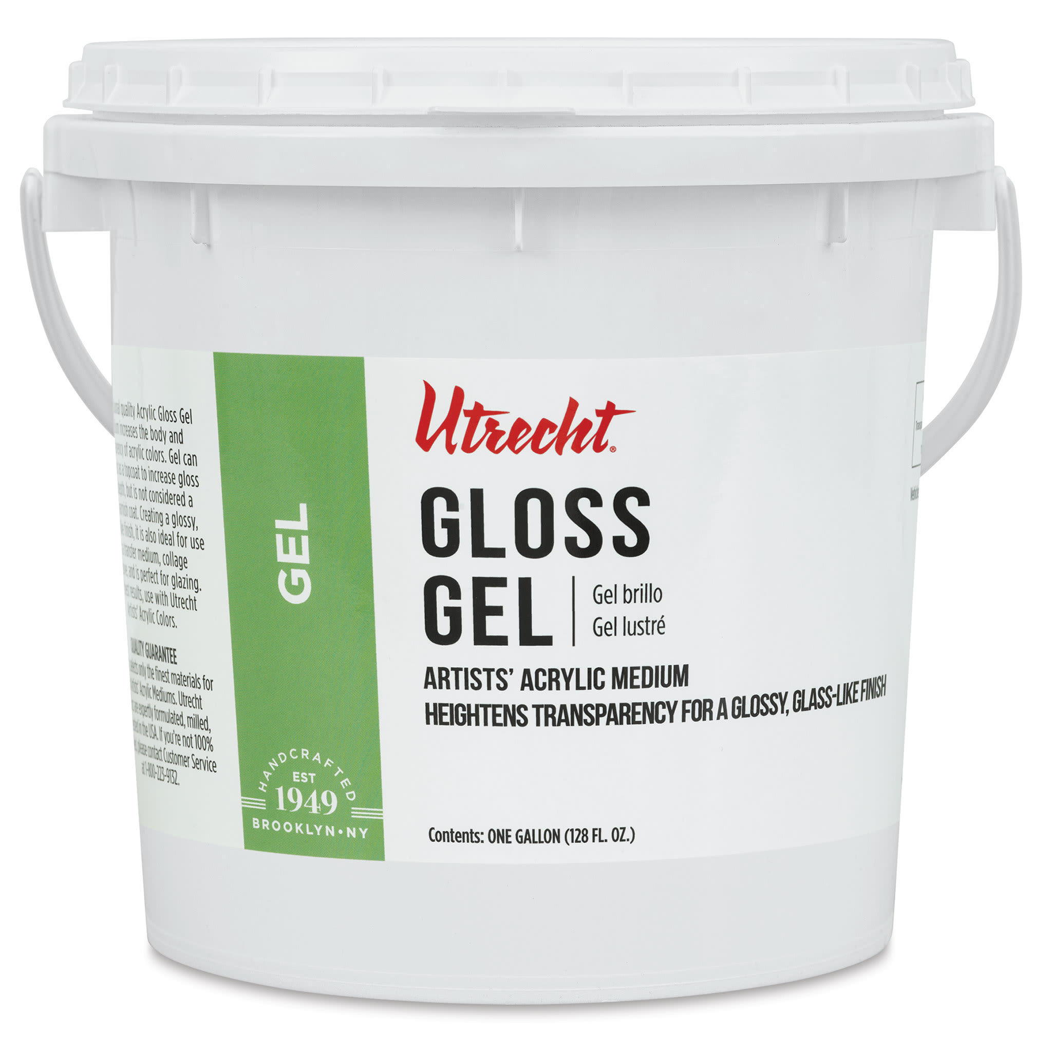 New look! Same formula - Utrecht Artists' Acrylic Gel Medium - Gloss Gel Medium, 128 oz