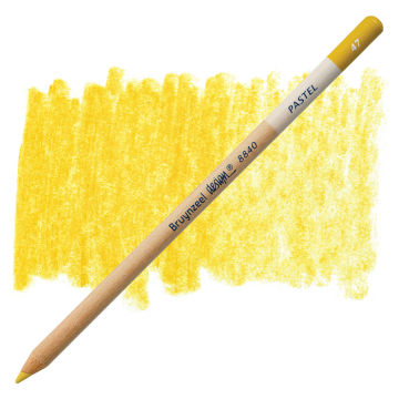 Bruynzeel Design Pastel Pencil - Raw Sienna 47 (swatch and pencil)