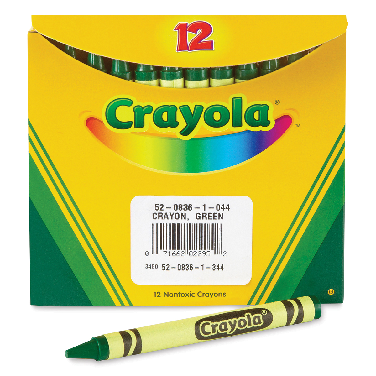 Crayola Crayons - Green, Box of 12