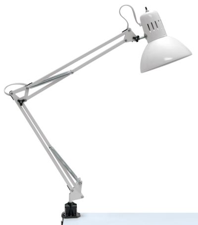 Studio Designs Swing Arm Lamp - White, Bulb included | BLICK Art Materials