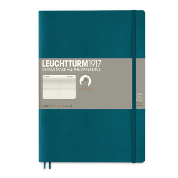 Leuchtturm1917 Ruled Softcover Notebook - Pacific Green, 5" x 7-1/2"