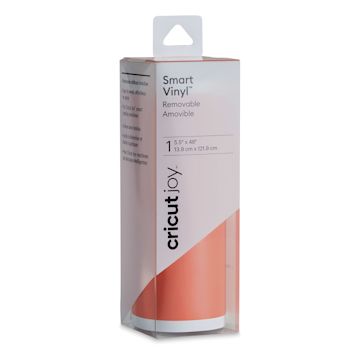 Open in modal - Cricut Joy Removable Smart Vinyl - Orange, 5-1/2" x 48", Roll (In packaging)